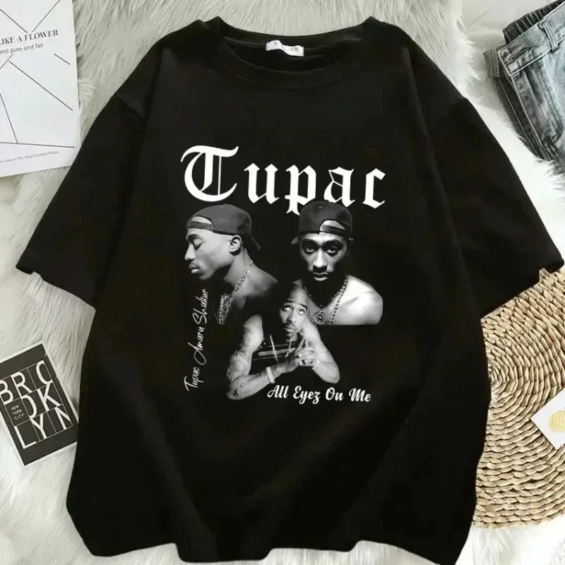 Rapper Tupac חולצות שרוולים קצרים